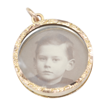 Antique 9ct Gold Open Front and Back Locket.