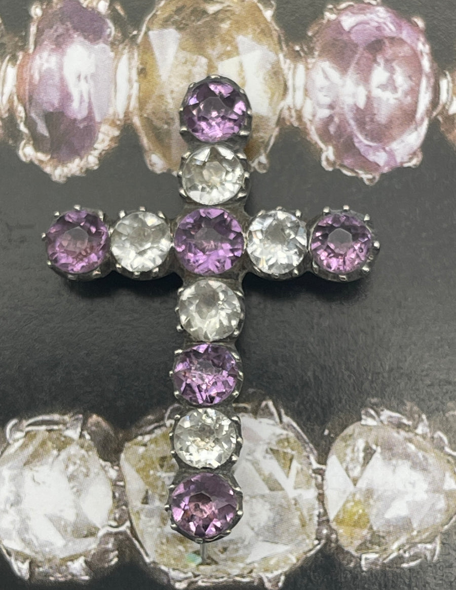 Antique SilverGeorgian/early Victorian paste cross