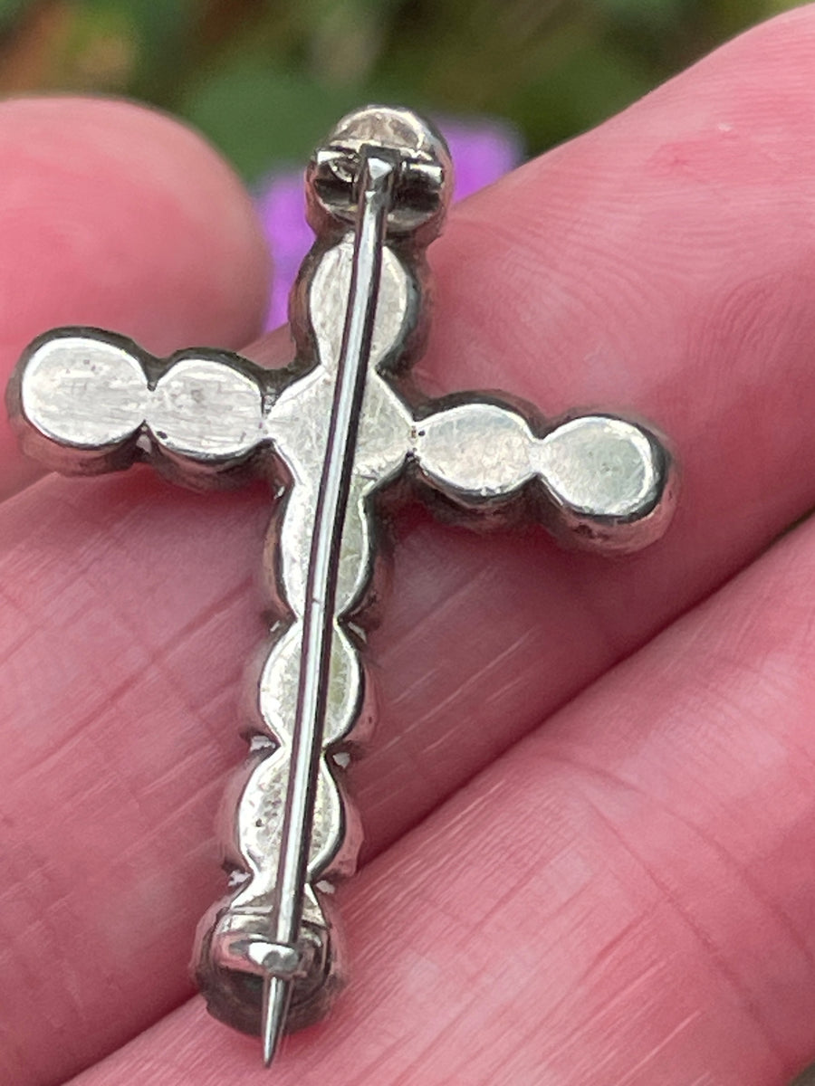 Antique SilverGeorgian/early Victorian paste cross
