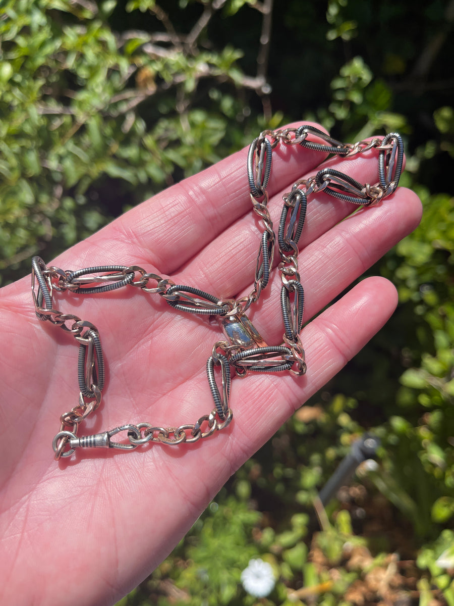 Antique French Silver Neillo Chain