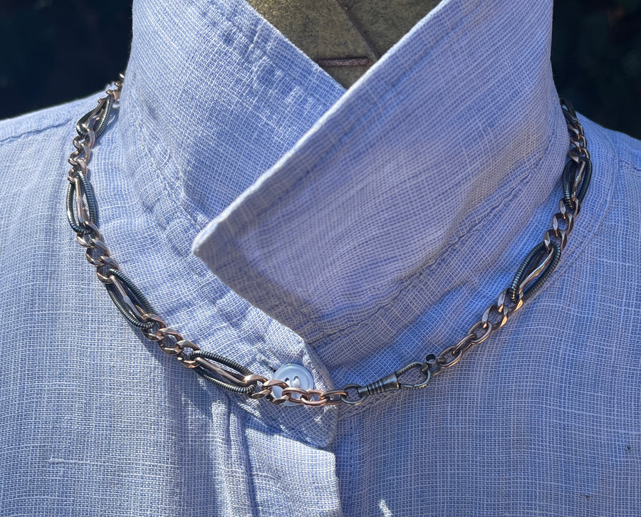 Antique French Silver Neillo Chain