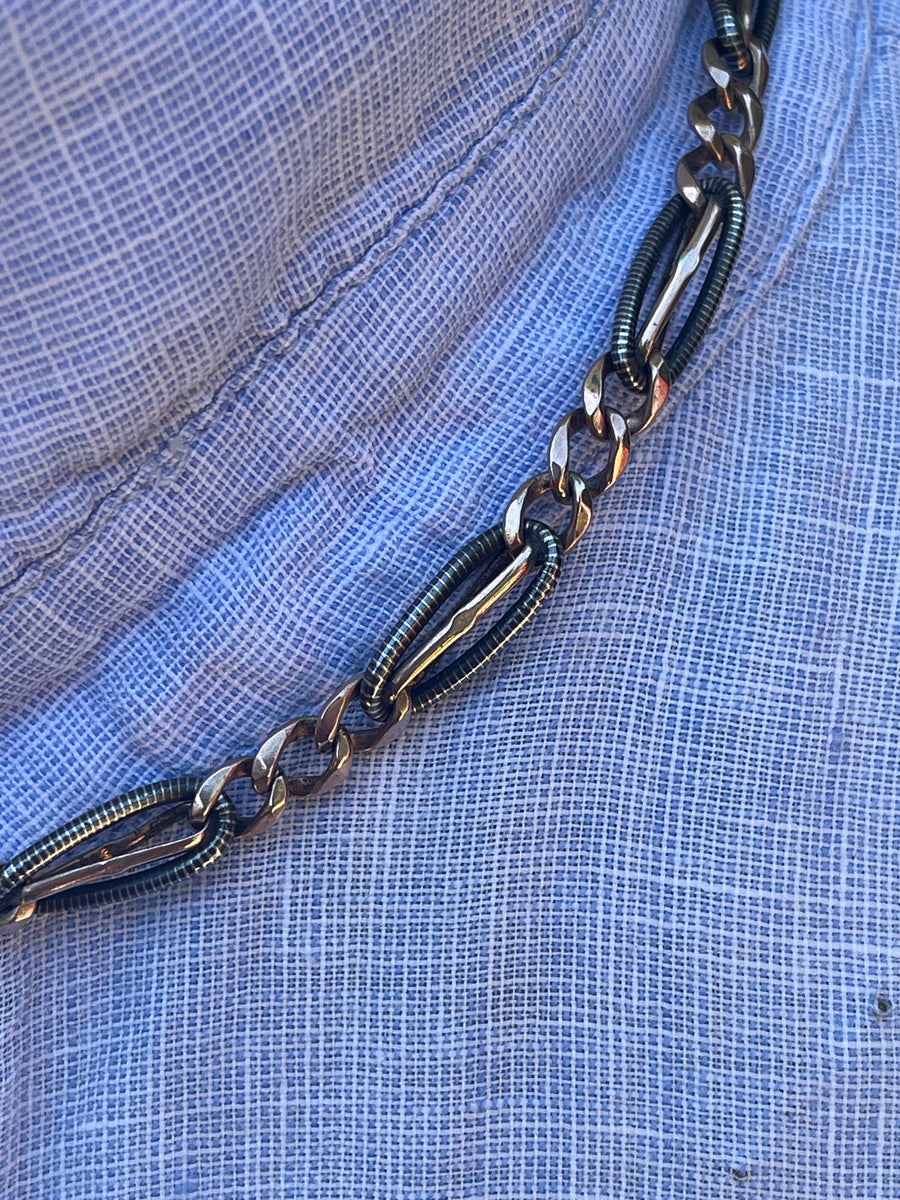 Antique French Silver Neillo Chain