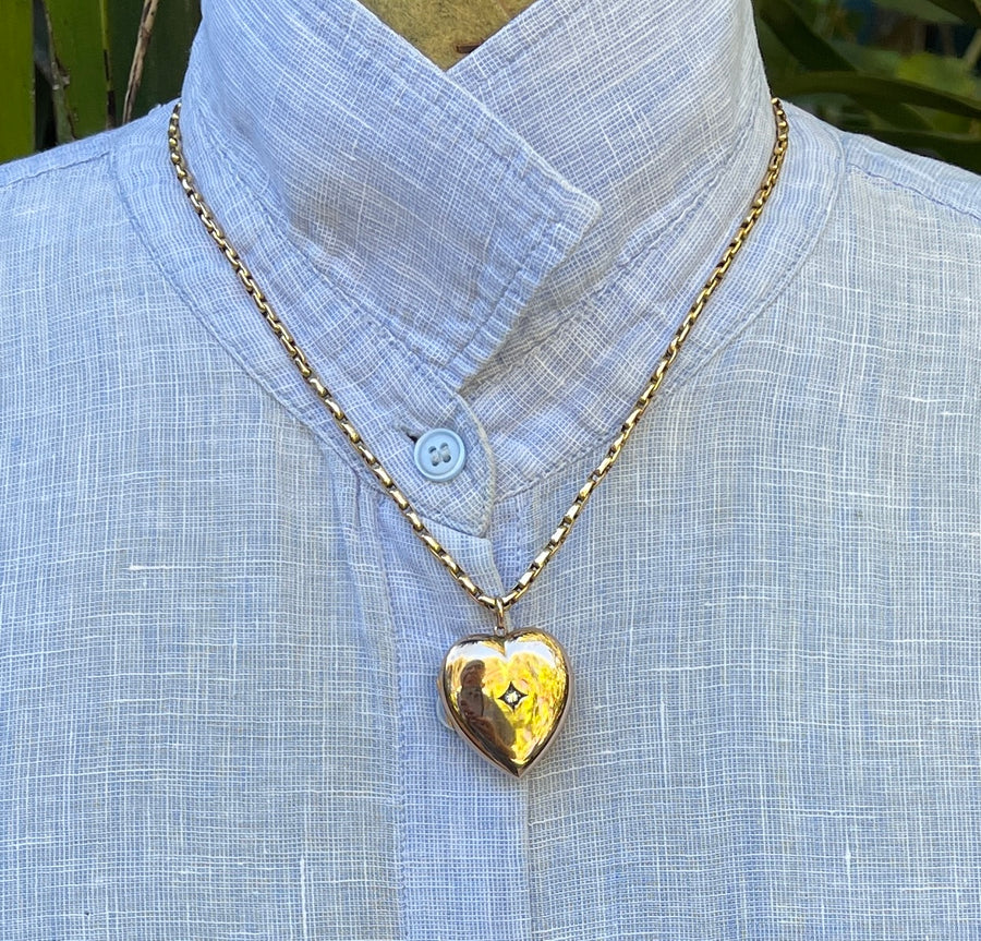 Antique 9ct Rose Gold Belcher Link Chain