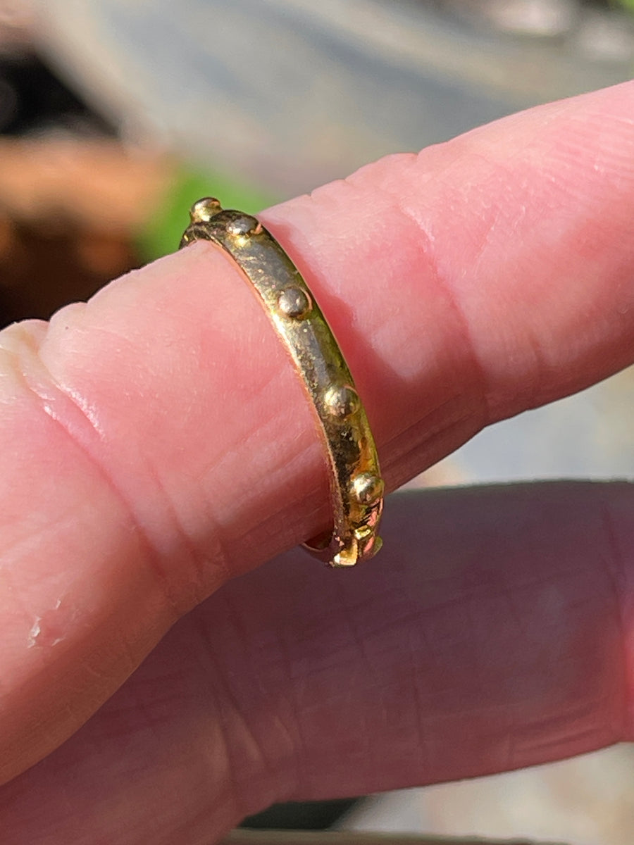 Vintage 22ct Gold Rosary Ring