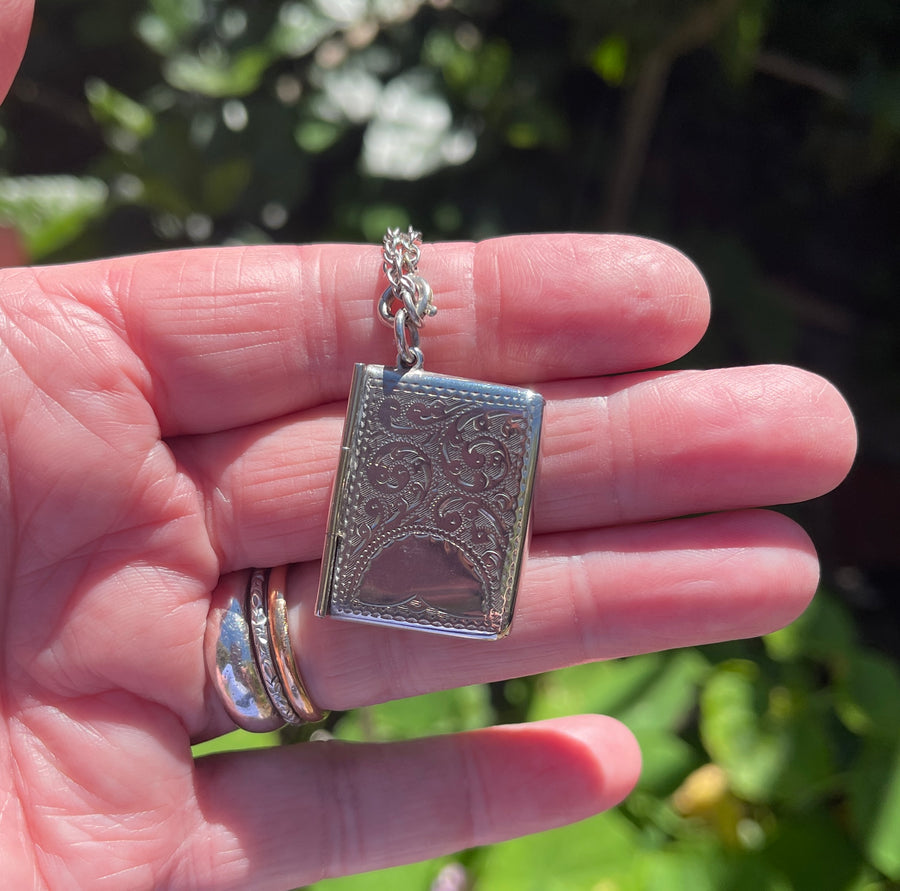 Antique Edwardian Silver Stamp Case
