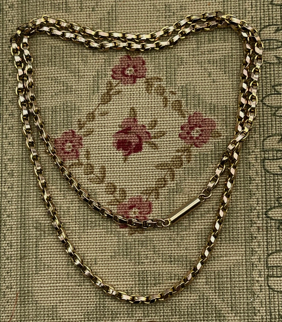 Antique 9ct half tulip chain