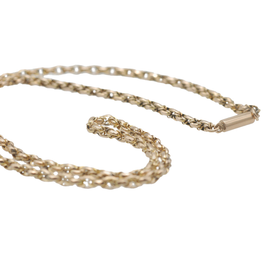 Antique 9ct Rose Gold Fancy Link Chain