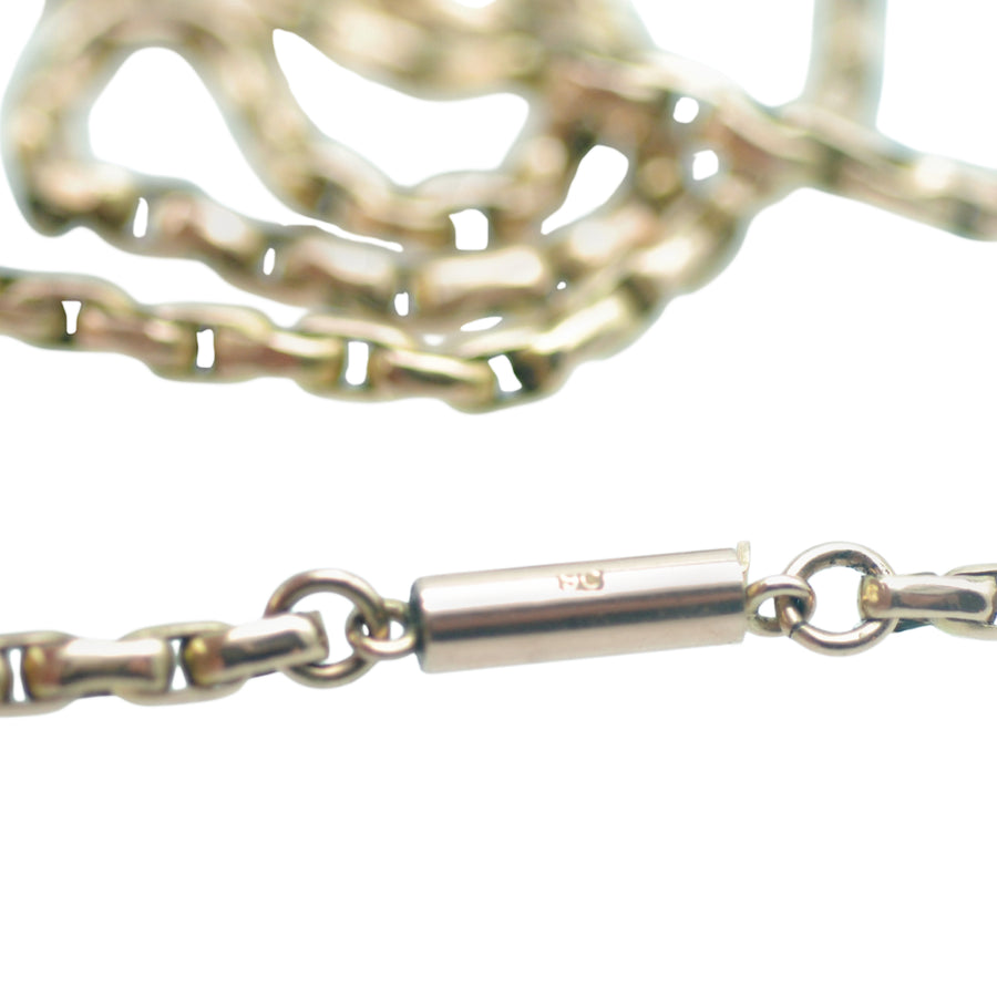 Antique 9ct Rose Gold Belcher Link Chain
