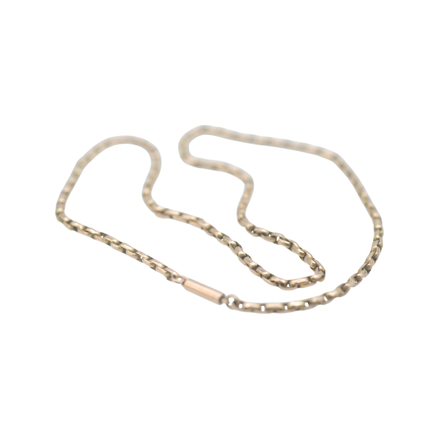 Antique 9ct Rose Gold Belcher Link Chain