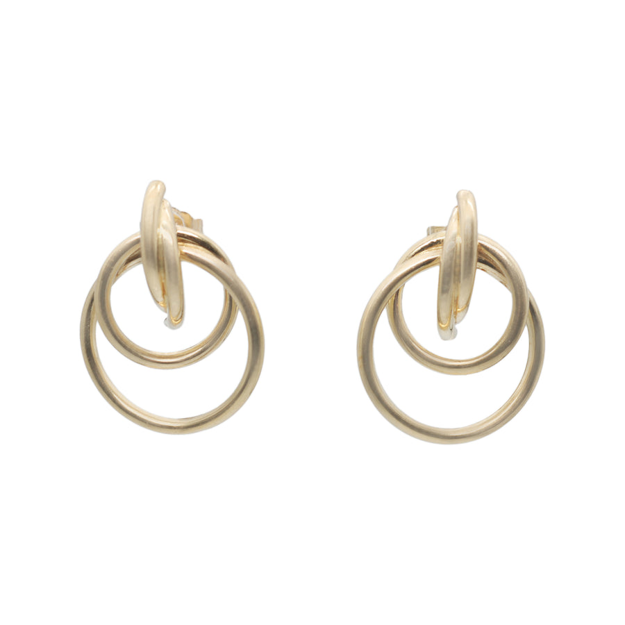 Vintage 9ct Gold Circle Earrings