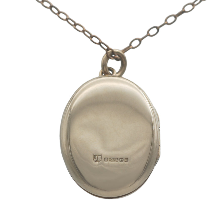 Vintage 9ct Gold Oval Locket
