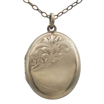 Vintage 9ct Gold Oval Locket