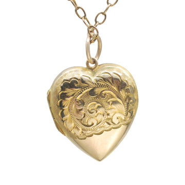 Antique 9ct Gold Back Front Heart Locket