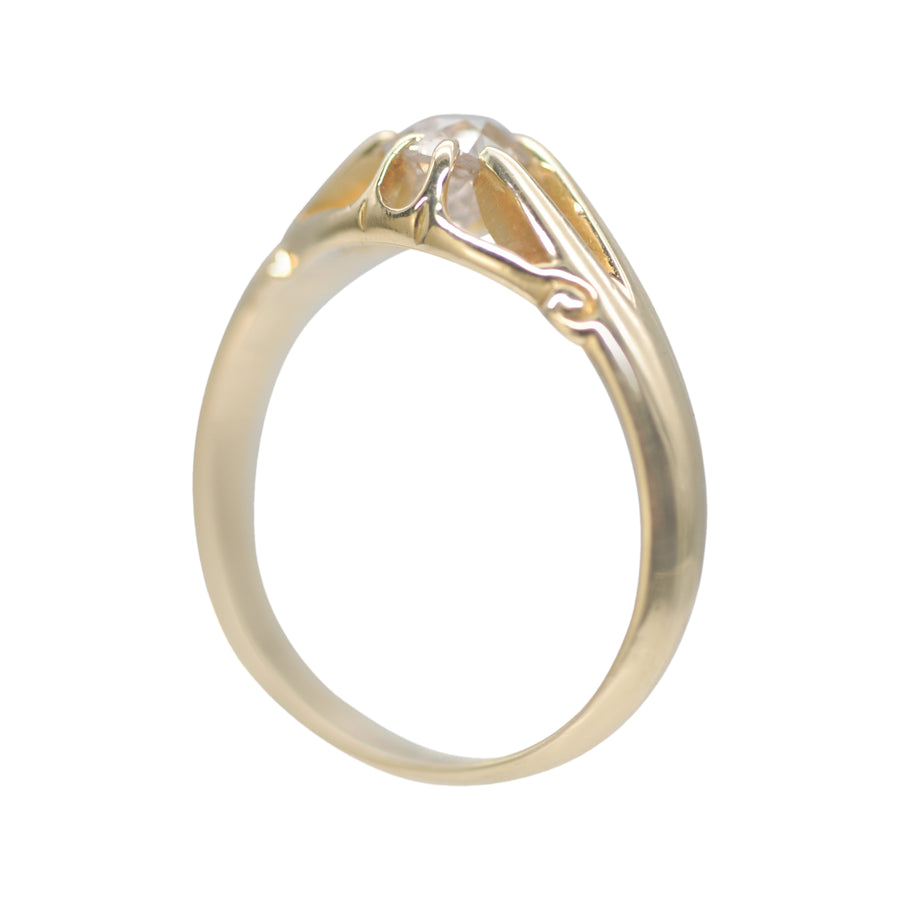 Antique 18ct Gold and Diamond Australian Buttercup Ring