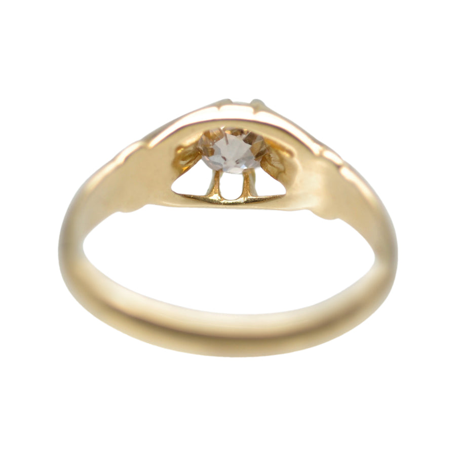 Antique 18ct Gold and Diamond Australian Buttercup Ring