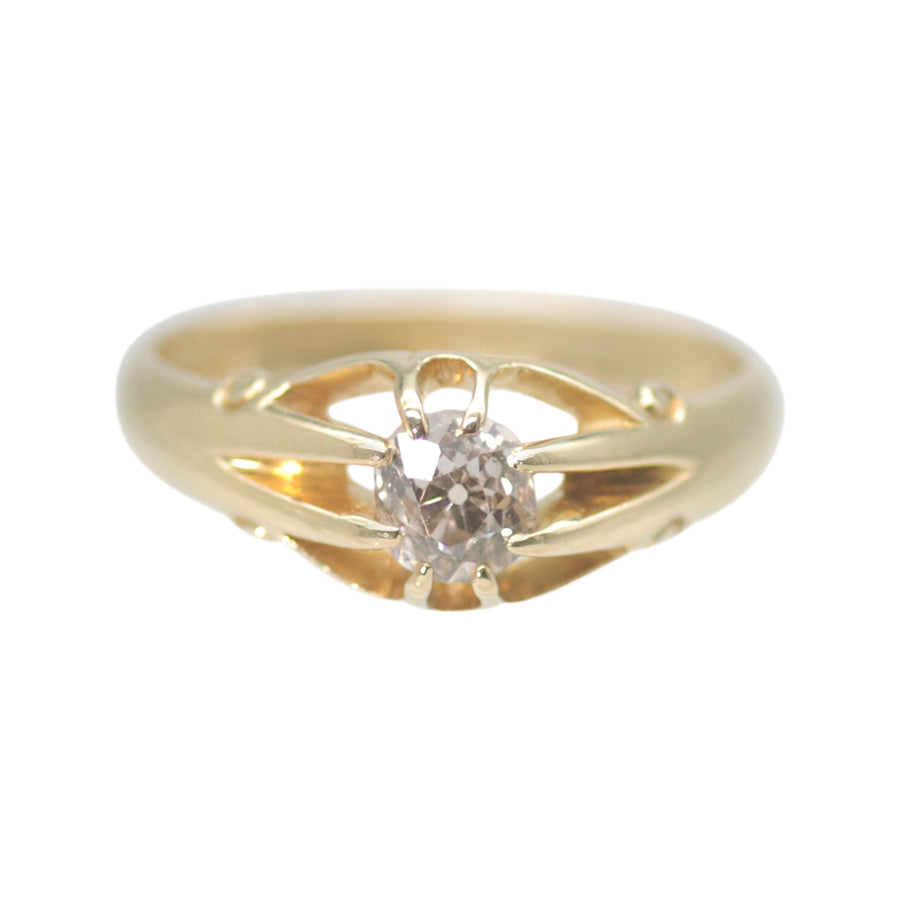 Antique 18ct Gold and Diamond Australian Buttercup Ring