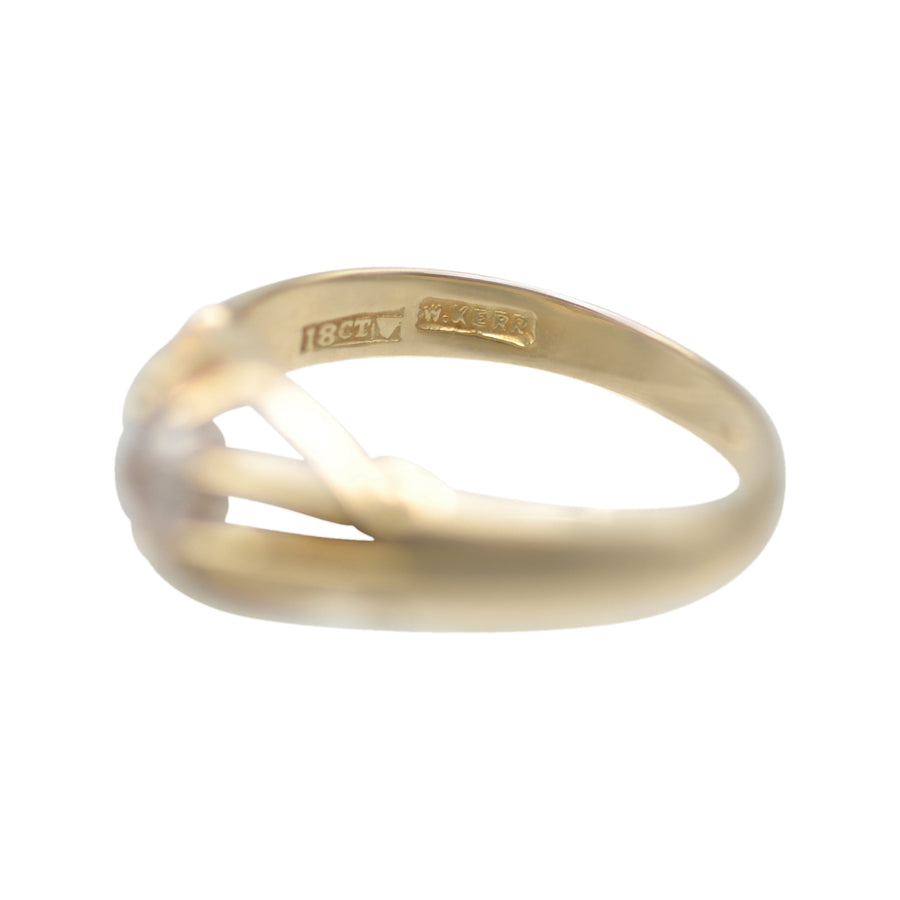 Antique 18ct Gold and Diamond Australian Buttercup Ring