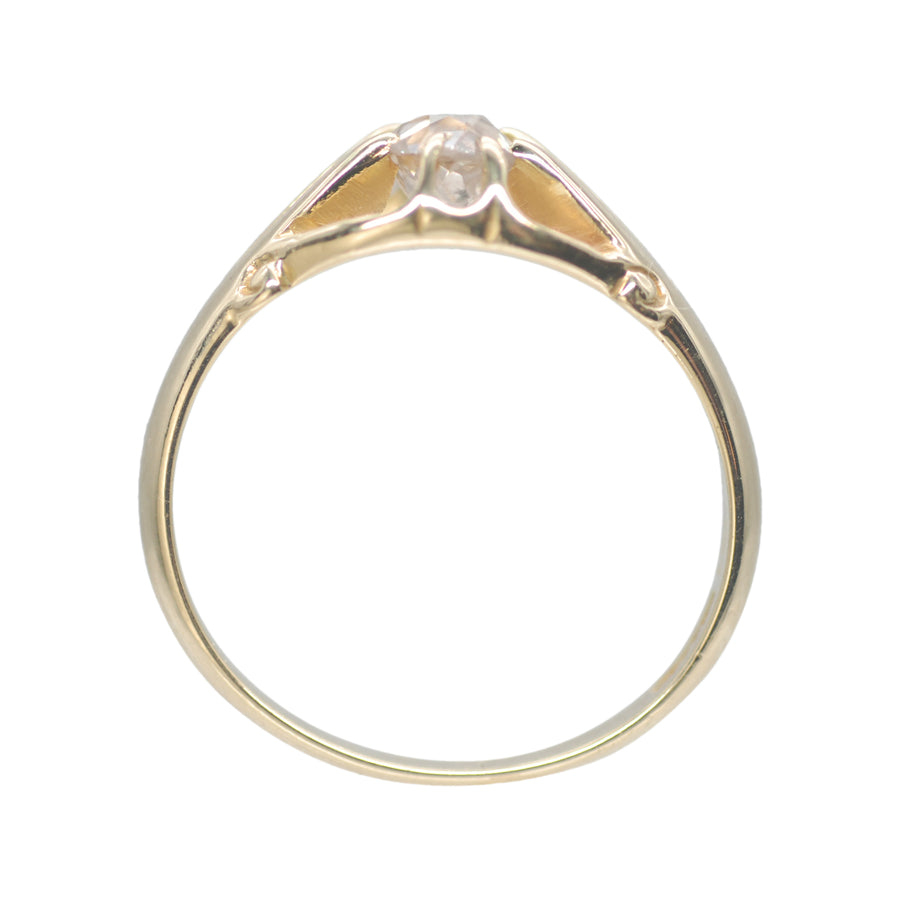 Antique 18ct Gold and Diamond Australian Buttercup Ring