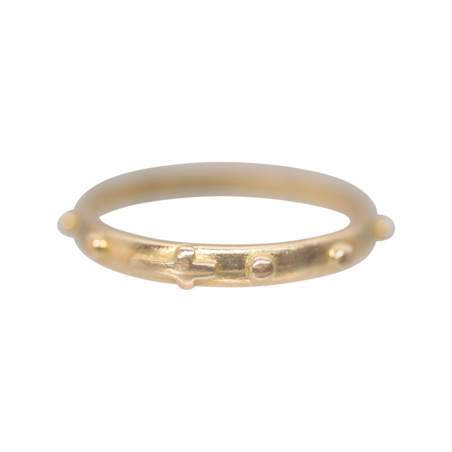 Vintage 22ct Gold Rosary Ring