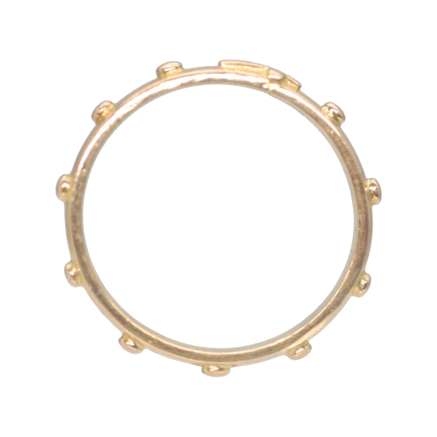 Vintage 22ct Gold Rosary Ring