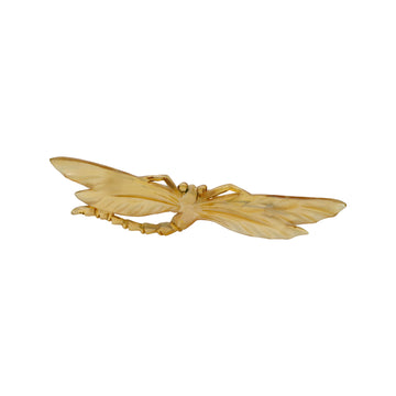 Art Nouveau French Horn Dragonfly Brooch