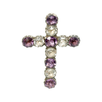 Antique SilverGeorgian/early Victorian paste cross