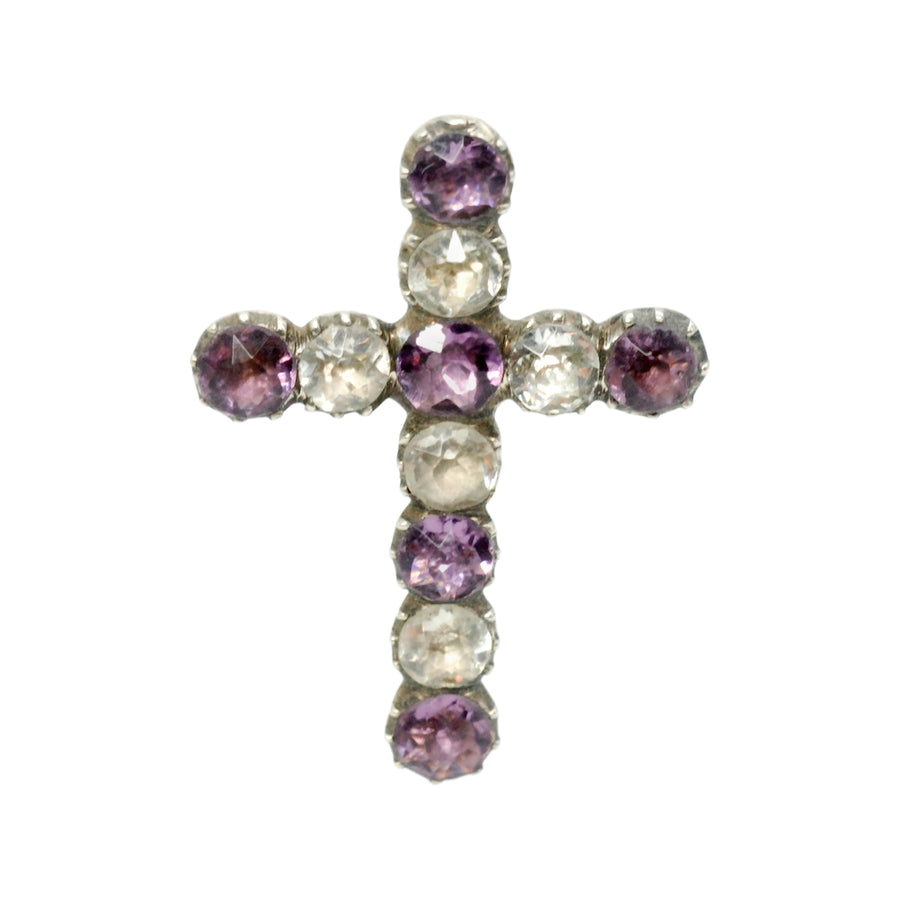 Antique SilverGeorgian/early Victorian paste cross