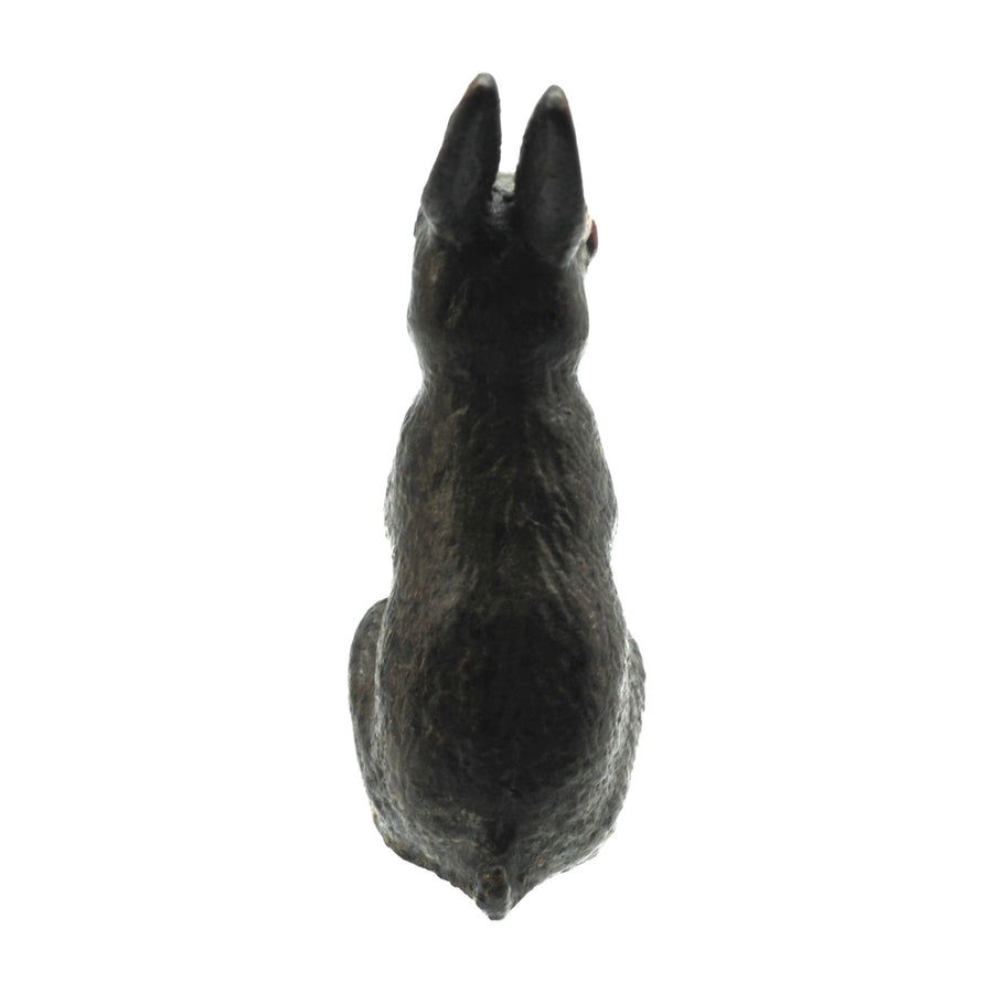 Antique Cold Painted Bergman Bronze Rabbit - Back
