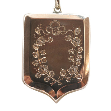 1920’s 9ct Back and Front shield shaped engraved Locket