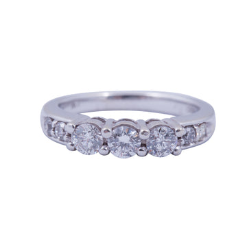 14ct White Gold and Diamond Ring Antique Style