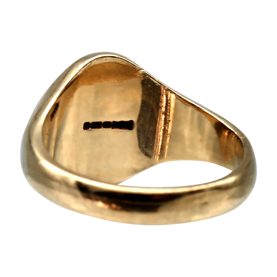 Vintage 9ct yellow Gold Signet ring