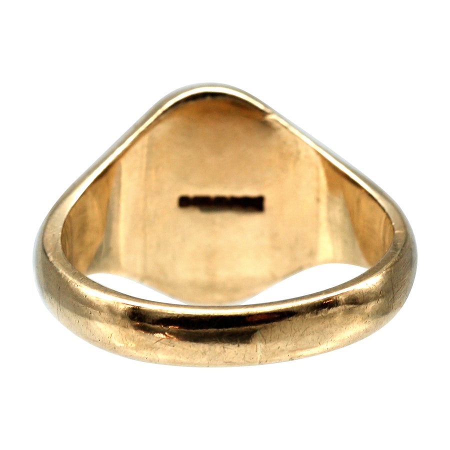 Vintage 9ct yellow Gold Signet ring