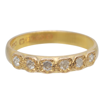 Victorian 22ct Gold and Diamond Band.