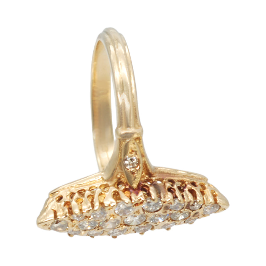 Vintage18ct Gold and Diamond Marquise Ring