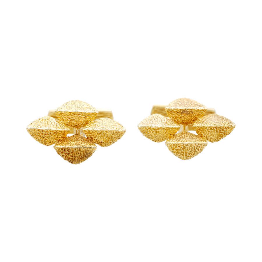 Vintage Modernist 9ct gold cufflinks