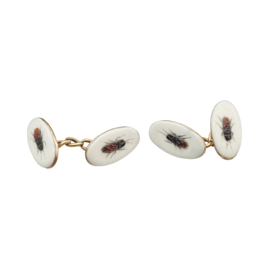 Victorian Japanese insect cufflinks
