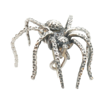 Victorian silver spider brooch - most unusual