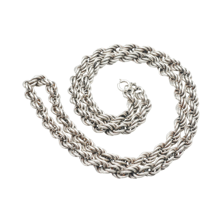Vintage Silver rope chain
