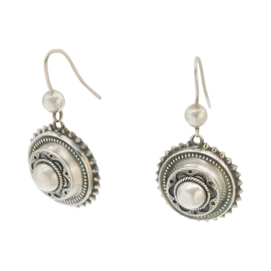 Victorian Silver round earrings
