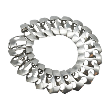 1970’s Modernist Silver Bracelet - Front