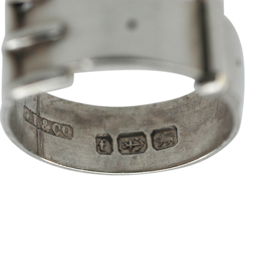 Edwardian Silver Buckle Ring