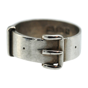 Edwardian Silver Buckle Ring