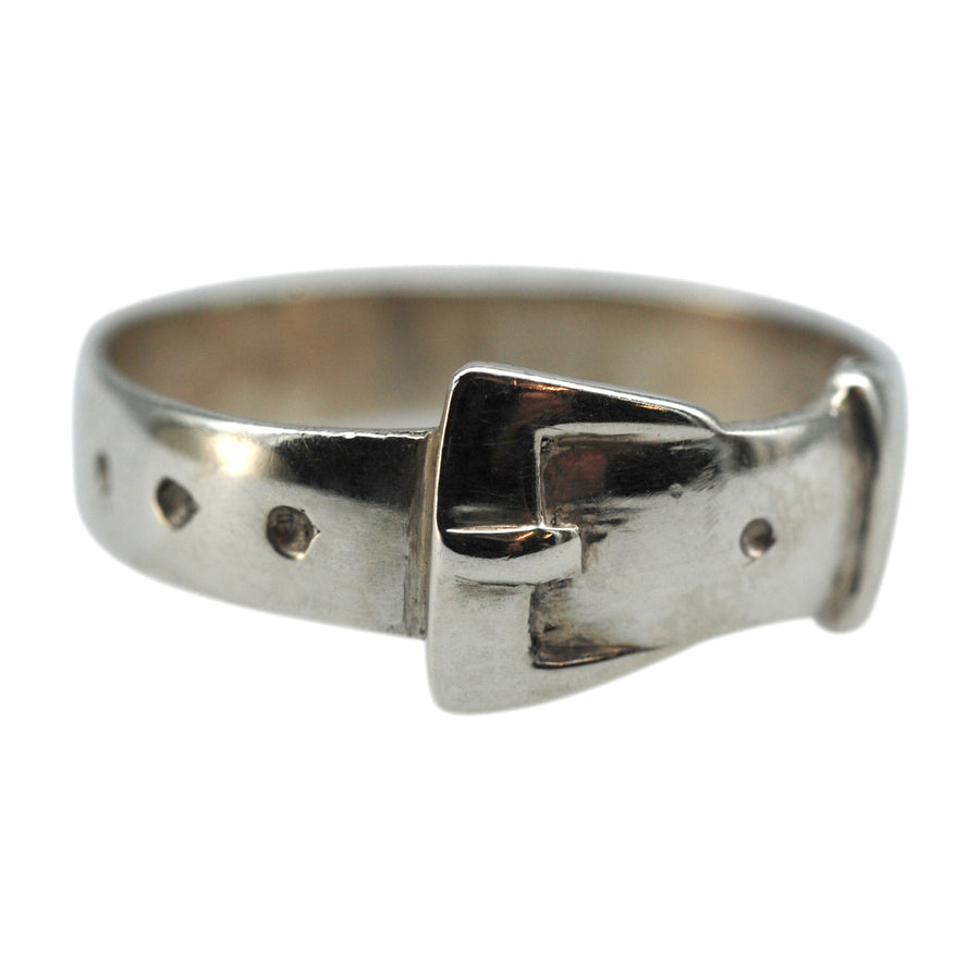 Antique  Silver Buckle Ring