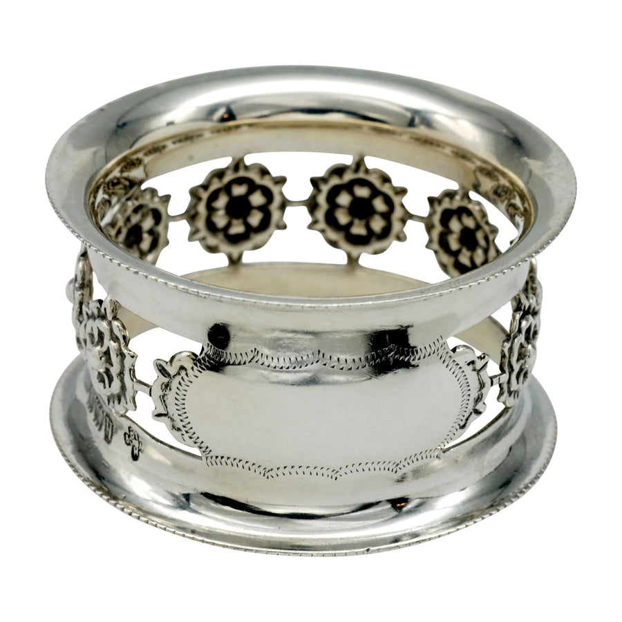 Hallmarked Edwardian Sterling Silver Napkin Ring in Fitted Box.