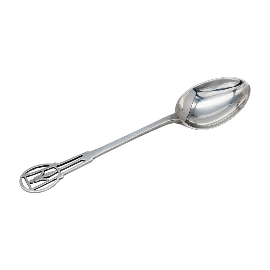 Boxed Set of Cutwork Sterling Silver Tea Spoons - individual spoon